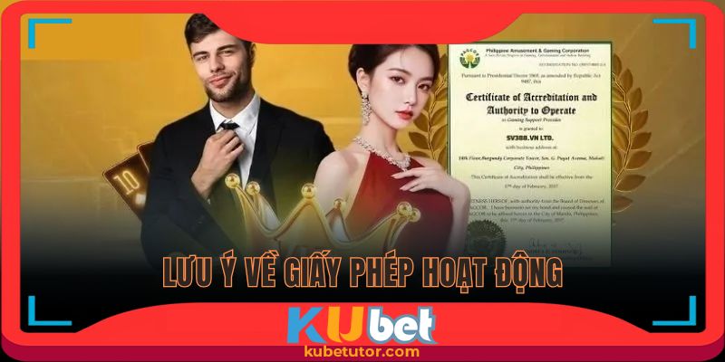 Vấn đề hội viên cần lưu tâm liên quan đến giấy phép